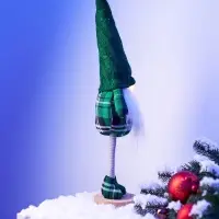 Фигура текстиль &laquo;Гном в зелёном&raquo; 54 см, 1 LED, от батареек AG13&times;3, свечение тёплое белое