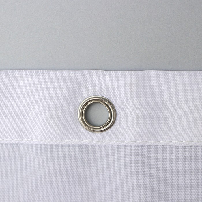 Штора для ванны Доляна &laquo;Моно&raquo; с люверсами, 180&times;180 см