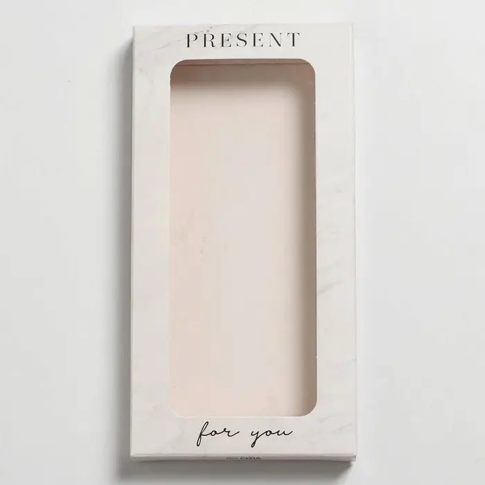 Коробка для шоколада, кондитерская упаковка, &laquo;For you&raquo;, с окном, 17.3 х 8.8 х 1.5 см