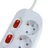 Удлинитель СТАРТ,3 розетки,1,5 м, 16А, ПВС 3*1 мм2, с з/з, инд. кнопки вкл, IP 20