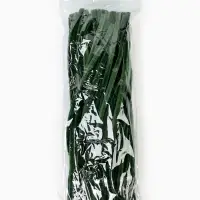 Синельная проволока, набор 100 шт, размер 1 шт 30х0,8 см, цвет зелёный