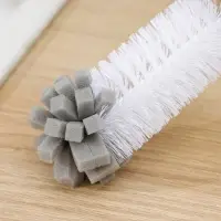 Ёрш для посуды Доляна Meli, 34&times;6 см, с поролоном, бамбуковая ручка, замшевая петелька