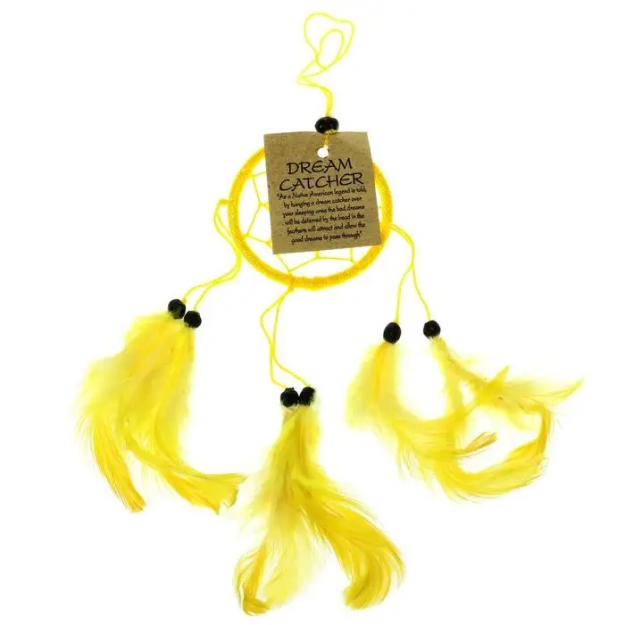 Ловец снов "Солнечное утро" желтый 0,5х6х25 см