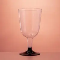 Бокал пластиковый одноразовый для вина, 200 мл, прозрачный, МИКС