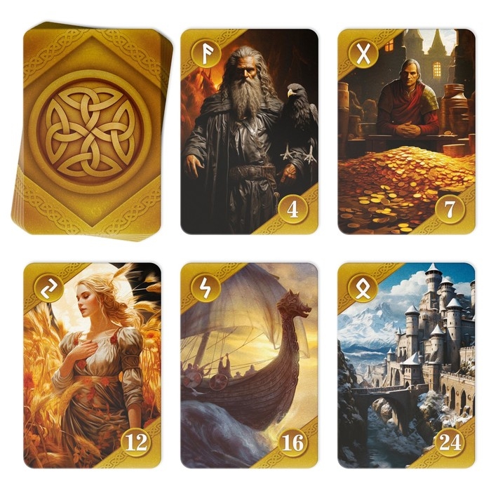 Оракул Скандинавский на Хэллоуин &laquo;Руны Старшего Футарка&raquo;, 25 карт (6х9 см), 16+