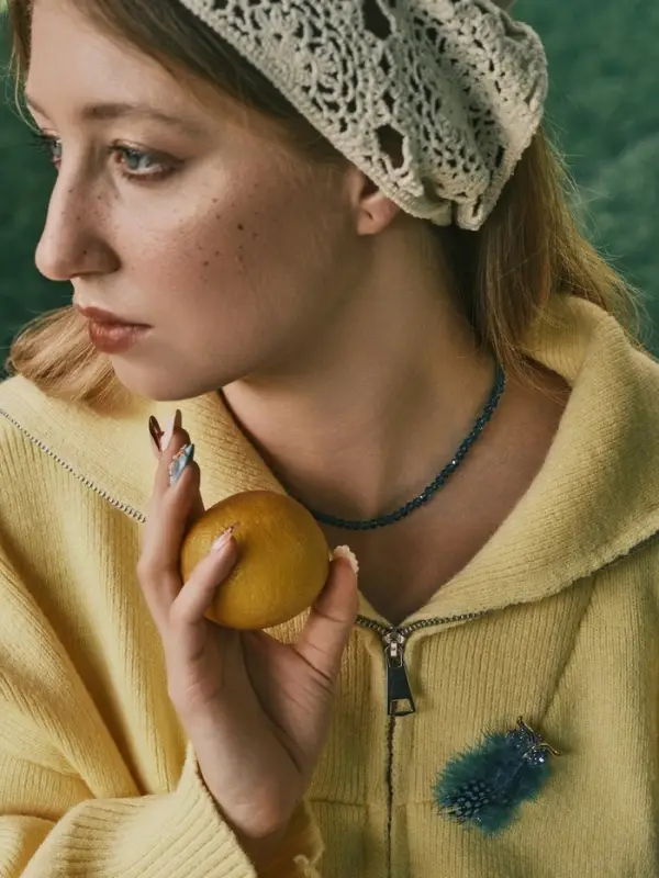 Чокер из бисера &laquo;Хрусталь&raquo;, морской в серебре, 37 см + 5 см доп, цепочка