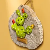 Панно &laquo;Кактус&raquo;, 17&times;18&times;5 см, дерево Албезия