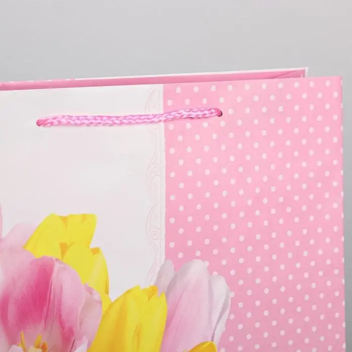 Пакет подарочный ламинированный, упаковка, &laquo;8 марта&raquo;, L 31 х 40 х 11.5 см