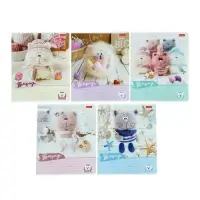 Тетрадь 12 листов в узкую линейку "Уютные котики", обложка мелованный картон, скругленные углы, поля, МИКС