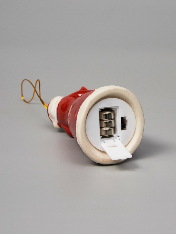 Светодиодная подвеска "Дед Мороз" 9.6х5.1х5.1, 1 LED, LR44x3(в компл.), Т/БЕЛЫЙ