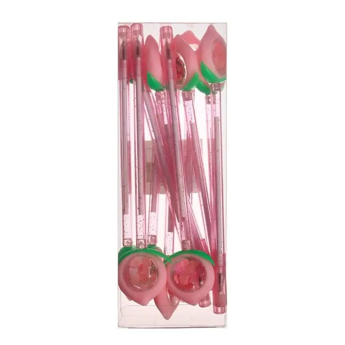 Ручка - прикол гелевая МИКС Блеск-клубничка (штрихкод на шт.)