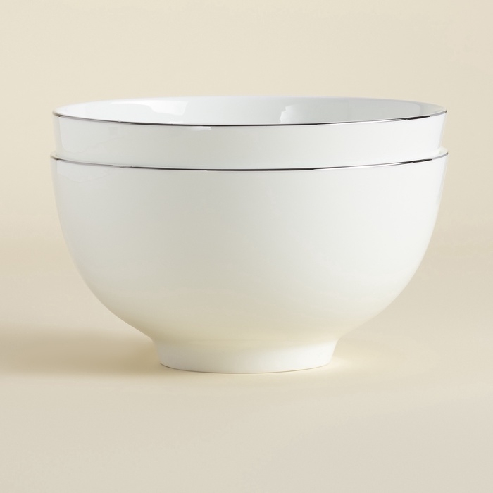 Салатники SL Home &laquo;Каскарон&raquo;, 1,4 л, d=18 см, набор 2 шт, костяной фарфор, белые