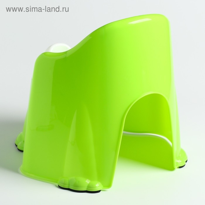 Горшок детский антискользящий &laquo;Комфорт&raquo; с крышкой, съёмная чаша, цвет салатовый