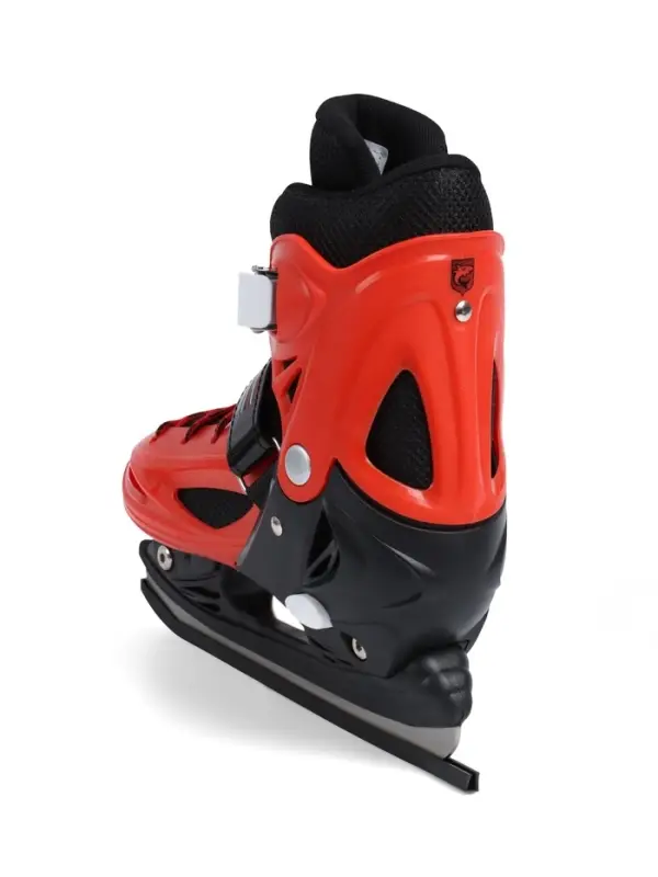 Коньки для фитнеса с роликовой платформой BlackAqua (р.34-37, красный)