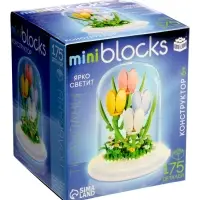 UNICON Конструктор Mini Blocks Тюлпаны 175 деталей, свет