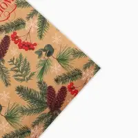 Бумага упаковочная крафтовая &laquo;Зимние истории&raquo;, 50&times;70 см