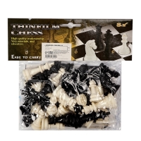 Шахматы 40 х 40 см, король h-5.6 см, d-2.3 см, фигуры пластик