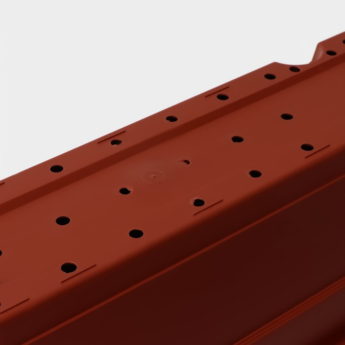 Ящик балконный для цветов, 80 см, 16 л, цвет терракотовый