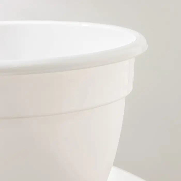 Горшок для цветов с поддоном &laquo;Антик&raquo;, 3,6 л, d=22 см, цвет белый