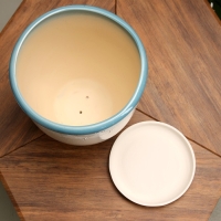 Горшок цветочный "Ирис 1" полосатый 15л