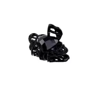 Крабик для волос &laquo;Чёрные кружева&raquo;, сердечко, 2.5 см, чёрный