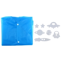 Дождевик &laquo;Космос&raquo; со светоотражающими наклейками, рост 120-160 см