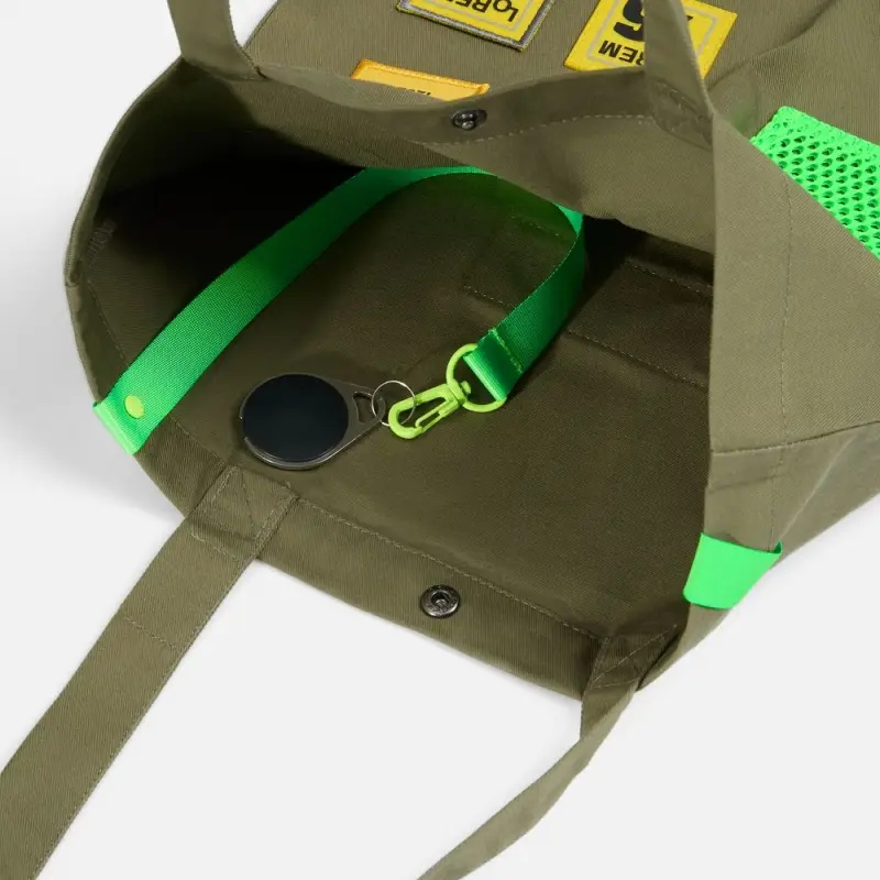 Застежка-карабин Snap Hook, M, желтый неон