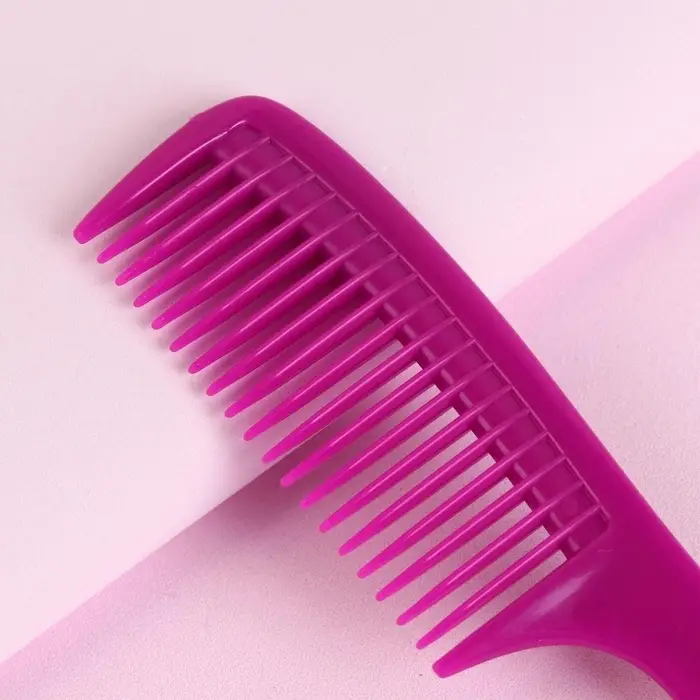 Расчёска с ручкой, 15&times;3.5 (&plusmn;1) см, фасовка 20 шт., МИКС