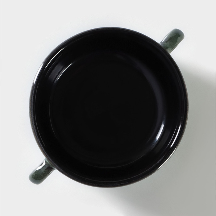 Бульонница фарфоровая Verde notte, 300 мл, d=11,5 см, цвет зелёный