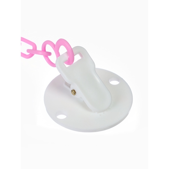 Держатель для соски - пустышки &laquo;Единорог&raquo;, на цепочке, цвет розовый