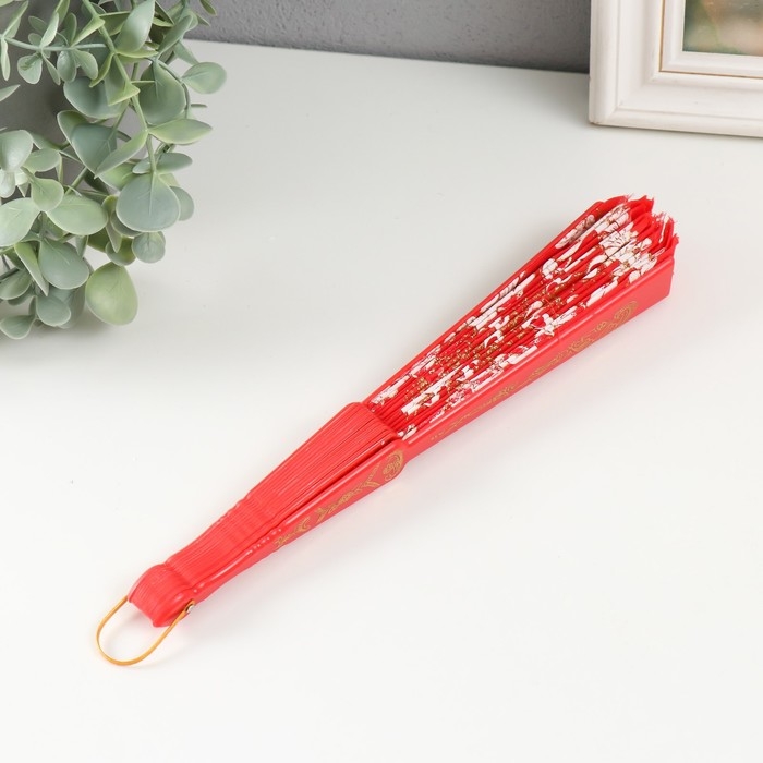 Веер h= 23 см "Узор", цвет и рисунок МИКС