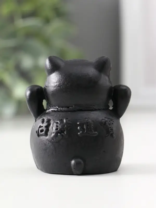 Фигура &laquo;Кот манэки-нэки&raquo;, 5.5&times;5&times;5 см, чёрная