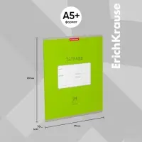 Тетрадь 24 листа в клетку, ErichKrause &laquo;Классика Bright&raquo;, зелёная
