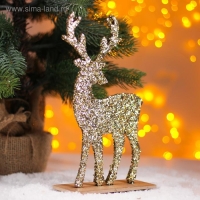 Декор &laquo;Яркий Олень&raquo; золотой, 6 &times; 14 &times; 24 см