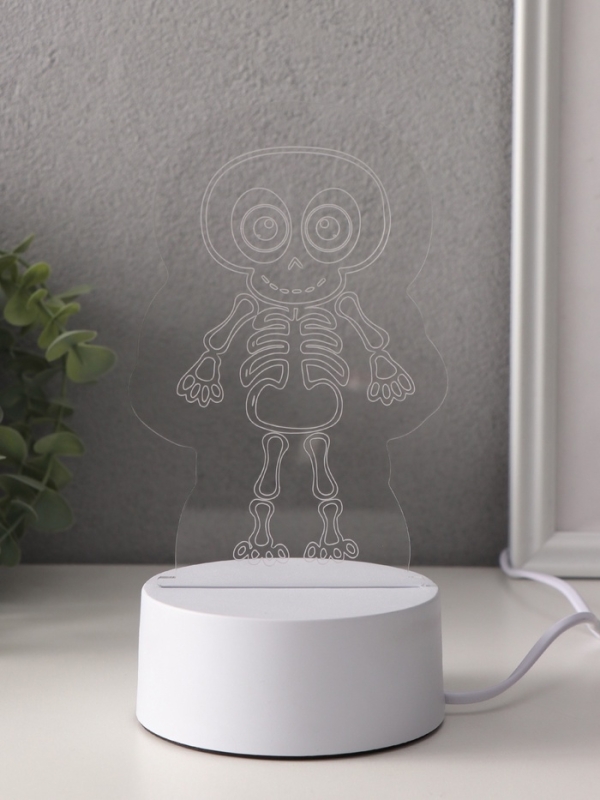 Светильник "Скелетик" LED RGB от сети RISALUX 9,5х8,5х14,8 см