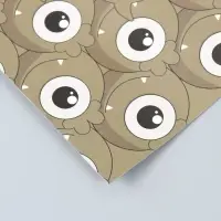 Бумага для скрапбукинга двусторонняя "Монстрики и листья" плотность 180 гр 30,5х32 см