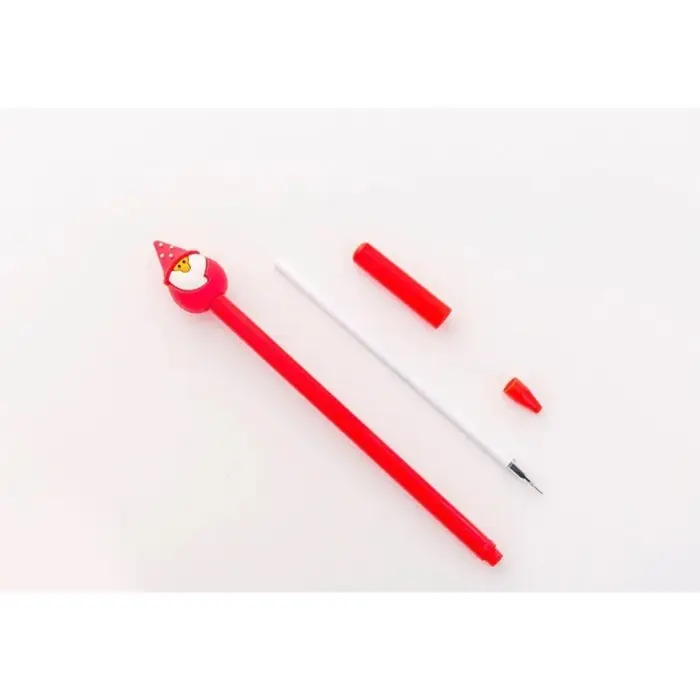 Ручка - прикол гелевая Calligrata &laquo;Новый год&raquo;, неавтоматическая, чёрные чернила, 0.38 мм, штрихкод на штуке, подарочная, МИКС