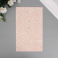 Лист для творчества иск.кожа "Блёстки" бело-оранжевый лист 33х20 см толщина 1,6 мм