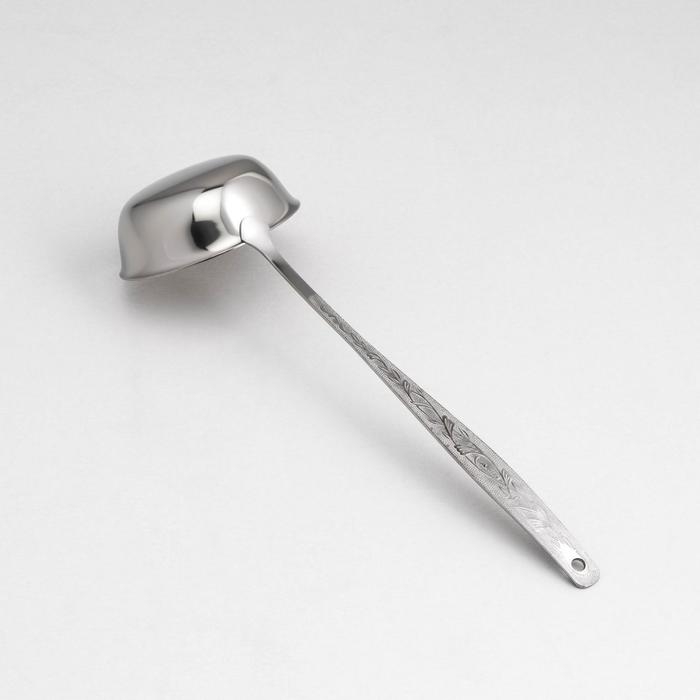 Ложка разливательная малая &laquo;Уралочка&raquo;, 30 см, d=9 см, толщина 2,5 мм (М13), упрощённой обработки