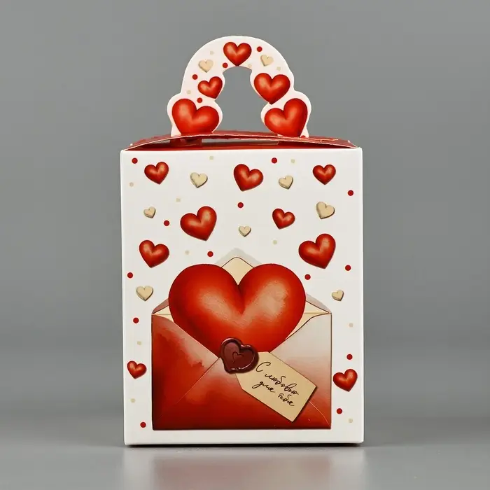 Коробка сборная &laquo;Любовное послание&raquo; 9 х 11 х 9 см