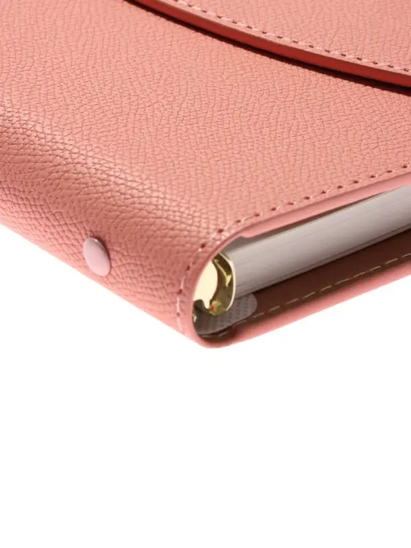 Органайзер на кольцах, A5, с клапаном, 80л, линия, к/зам, Розовый