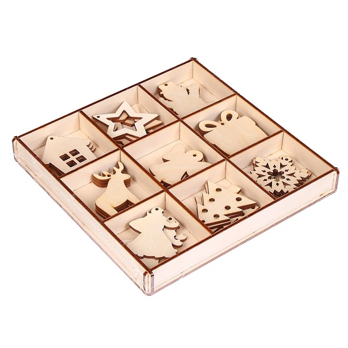 Набор для творчества в коробочке &laquo;Новогодние игрушки&raquo; 27 шт. в наборе