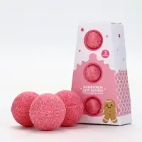 Бомбочки для ванны, аромат клубничный коктейль, набор 3 шт х 40 г, URAL LAB