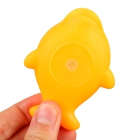 Набор резиновых игрушек для ванны &laquo;Поймай дельфина&raquo;, 8 см, с пищалкой, 6 шт, сачок, Крошка Я