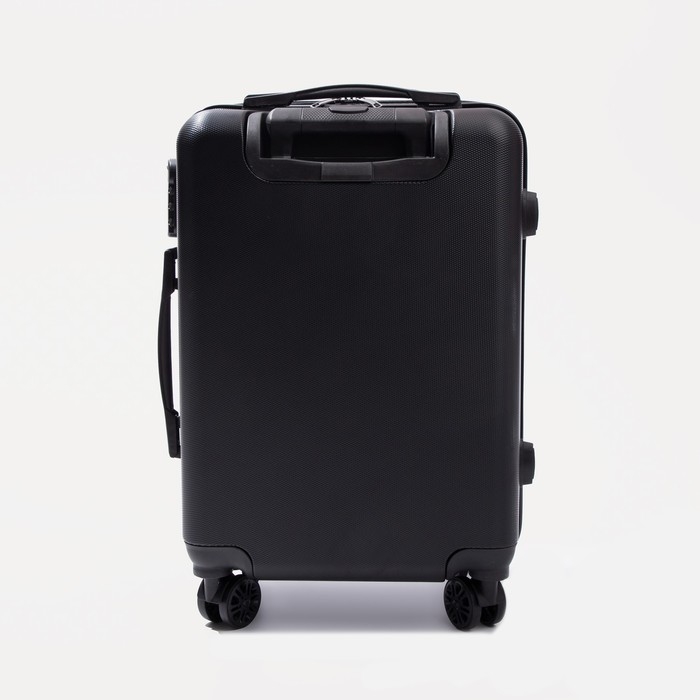 Чемодан малый 36 л (S), отдел на молнии, кодовый замок, цвет чёрный