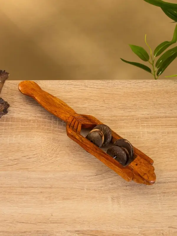 Сувенирный музыкальный инструмент "Тамбурин" махагон, 27х5х4 см