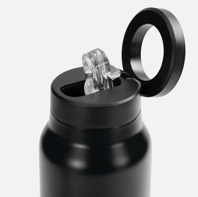 Термобутылка Magnus с магнитным держателем для телефона, черная