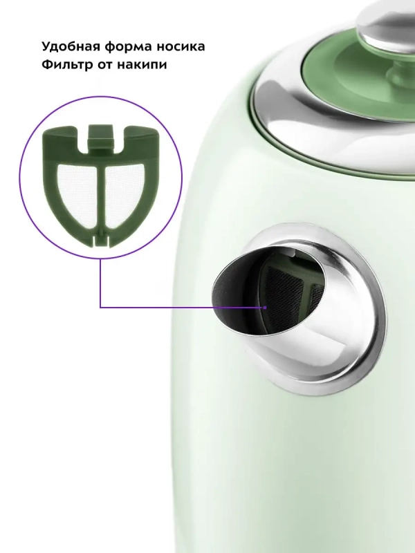 Чайник электрический с термодатчиком КТ-6604 - 1.7 л