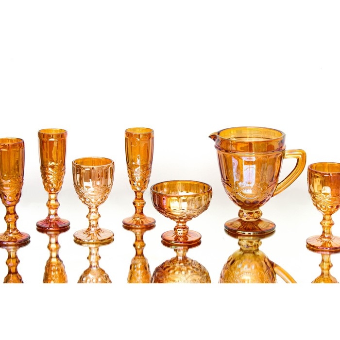 Креманка стеклянная Magistro &laquo;Ла-Манш&raquo;, 350 мл, 12&times;10,5 см цвет янтарный