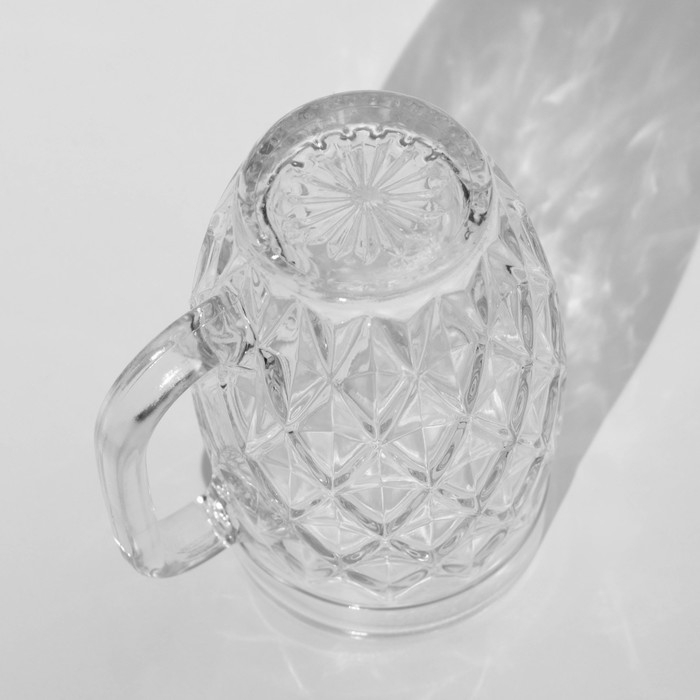 Кружка для пива &laquo;Линза/Ромб&raquo;, 500 мл, стеклянная, МИКС